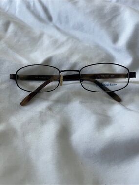 Ralph Lauren Brown Metal Rim Eyeglasses with Tortoiseshell Temples
